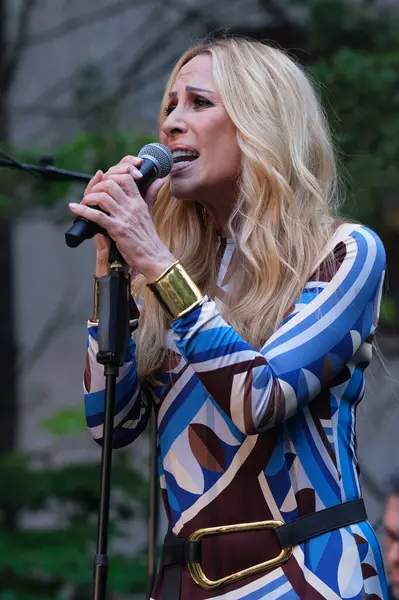 Şarkıcı Marta Sanchez, 13 Mayıs 2025 'te İspanya' nın Madrid kentinde bulunan SGAE genel merkezinde 