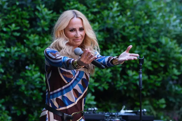 Şarkıcı Marta Sanchez, 13 Mayıs 2025 'te İspanya' nın Madrid kentinde bulunan SGAE genel merkezinde 