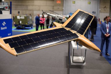 Uluslararası Savunma ve Güvenlik Fuarı 'nın (FEINDEF) Madrid' deki IFEMA 'daki görüntüsü, 14 Mayıs 2025. İspanya