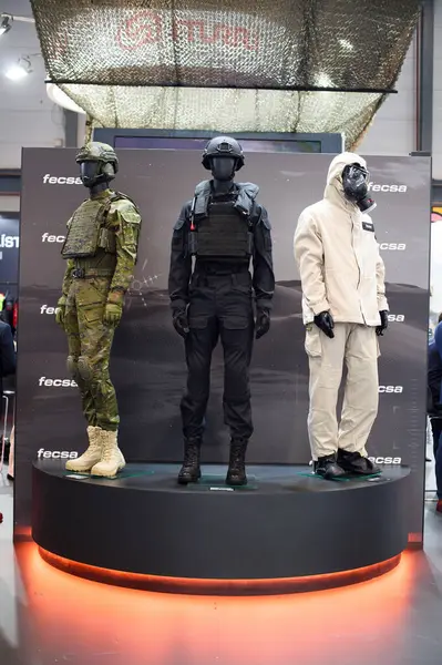 Uluslararası Savunma ve Güvenlik Fuarı 'nın (FEINDEF) Madrid' deki IFEMA 'daki görüntüsü, 14 Mayıs 2025. İspanya