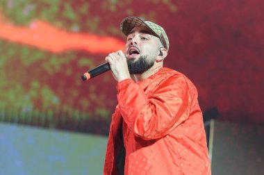 Cano olarak bilinen şarkıcı David Cano Calleja, 23 Mayıs 2025 'te Madrid' deki Movistar Arena 'da konser verdi..