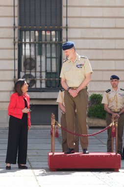 İspanya Kralı VI. Felipe, Ordu Yüksek Konseyi sırasında, 26 Mayıs 2025 'te İspanya' nın Madrid kentinde, Ordu Karargahında. Toplantı askeri liderleri bir araya getiriyor..