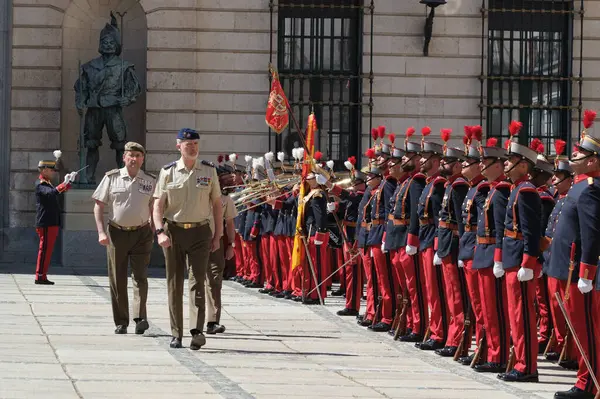 İspanya Kralı VI. Felipe, Ordu Yüksek Konseyi sırasında, 26 Mayıs 2025 'te İspanya' nın Madrid kentinde, Ordu Karargahında. Toplantı askeri liderleri bir araya getiriyor..