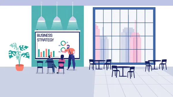 Bilgisayarlarda, konferansta, fikirleri tartışan ofis çalışanları..