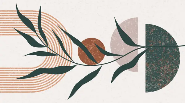 Doğal renklerde Boho Arkaplanı.