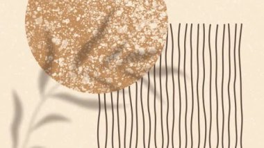 Kusursuz döngü üzerine doğal renklerde Boho Arkaplanı.