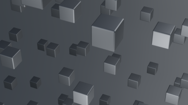 Küpleri içeren minimum gri arkaplan. Fütürist, moda ve teknoloji projeleri için mükemmel..