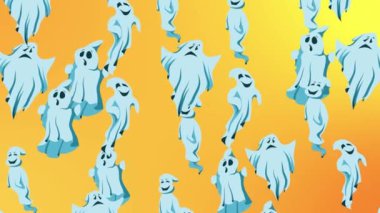 Hayaletlerle Cadılar Bayramı tatili için canlandırılabilir arka planlar.