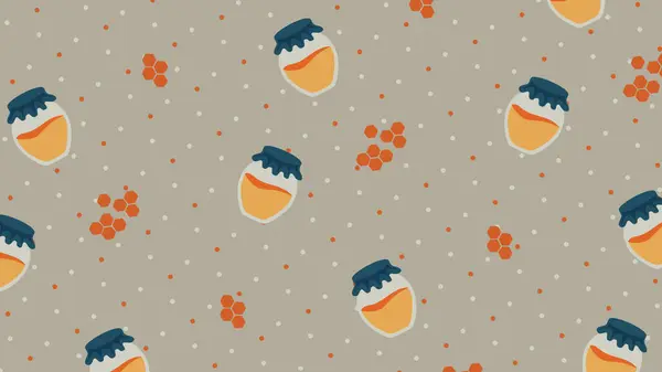 Sembollü Rosh Hashanah özgeçmişi: bal ve bal peteği. Rosh Hashanah için mükemmel, dini, geleneksel, Yahudi ve tatil projeleri.