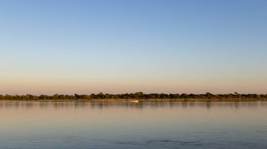 PArana nehrinde gün doğumunun 180 manzarası güzel renklerle
