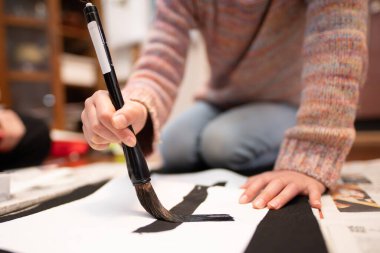 Yeni yıl için Japon kaligrafisi