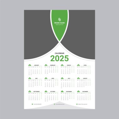 Takvim 2024, Takvim 2025, 2030 Pazar günü şirket tasarım şablon dosyası başlat. Yazdırmaya ve Düzenlemeye Hazır.