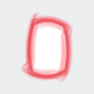 Soyut grunge fırça darbesi ve kenar