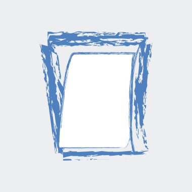 Soyut grunge fırça darbesi ve sınır tasarımı