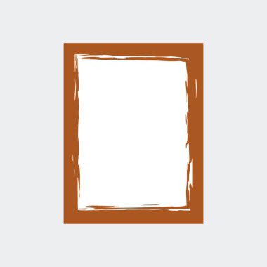 Soyut grunge fırça darbesi ve sınır tasarımı