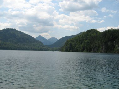   Schwansee Gölü Almanya Bavyera