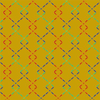 Soyut Dikişsiz renkli desen, vektör çizim