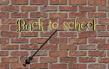 Okula tuğla duvarla geri dön