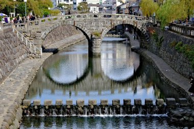 Ponte Meganebashi a Nagasaki, Giappone