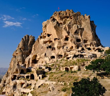 Castello di Uchisar Kapadokya 'da