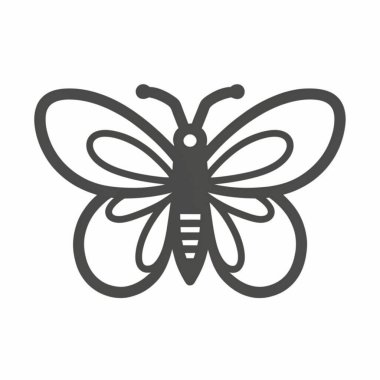 Siyah Kelebek Tasarımı 