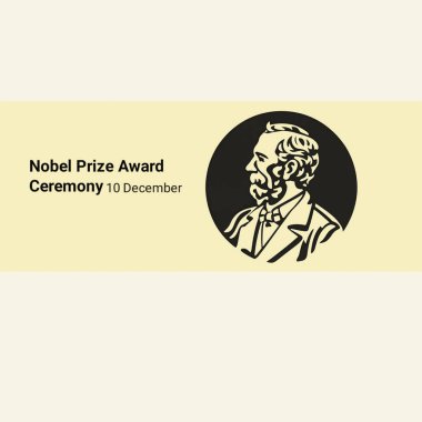 NOBEL Bayrağı, Ödül Töreni Şablon Vektör Biçimi Illu