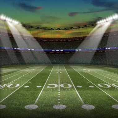 Super Bowl Amerikan Stadyumu Futbol Maçı afişi, Şablon