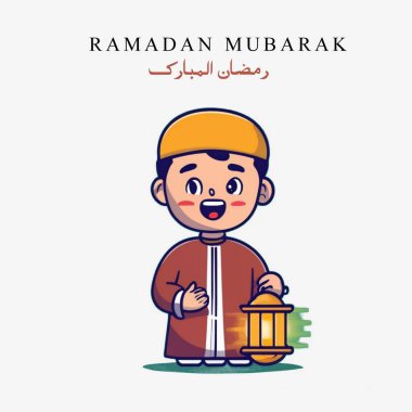 Elinde bir sepet yemek tutan bir çizgi film karakteri.