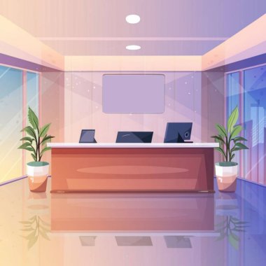 Banka hizmeti vektör iş ve finans sahnesi, para transactio