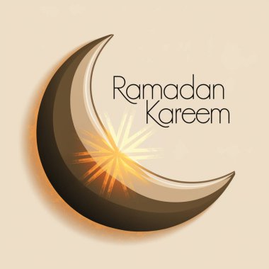Ramazan Kareem, Ramzan Mübarek parlak illüstrasyon, vektör tasarımı