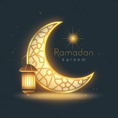 Ramazan Kareem, Ramzan Mübarek parlak illüstrasyon, vektör tasarımı