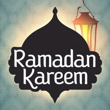 Ramazan Kareem, Ramzan Mübarek parlak illüstrasyon, vektör tasarımı