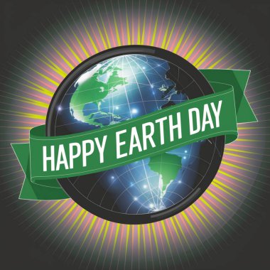 Dünya günü vektör tasarımı. 