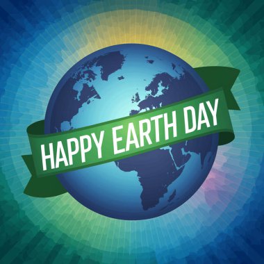 Dünya günü vektör tasarımı. 