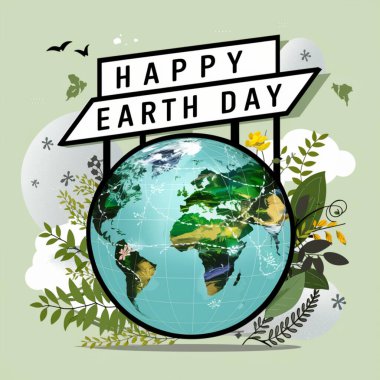 Dünya günü tasarımı. 