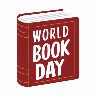 Dünya kitabı günü. Eğitim vektörü illüstrasyonu