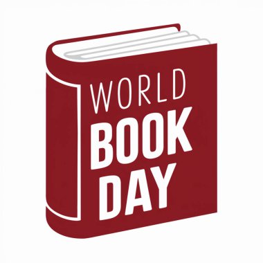 Dünya kitabı günü. Eğitim vektörü illüstrasyonu