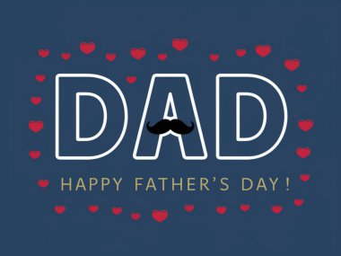 Babalar Gününüz kutlu olsun vektör posteri, baskılar, kart tasarımı öğesi.