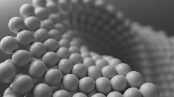 Looping Animatie Van Rotatie Van Een Mobius Geometrische Figuur Geometrie — Stockvideo