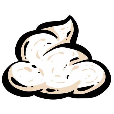 Komik Karikatür Kakası veya Kaka Vektörü İllüstrasyonu