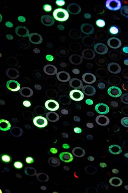 Arkaplan İçin Parlak Holografik Canlı ve Renkli Disko Çemberleri