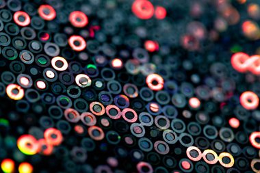 Arkaplan İçin Parlak Holografik Canlı ve Renkli Disko Çemberleri