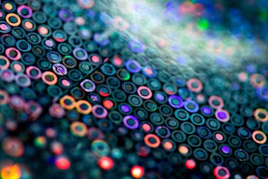 Arkaplan İçin Parlak Holografik Canlı ve Renkli Disko Çemberleri