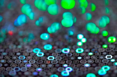 Arkaplan İçin Parlak Holografik Canlı ve Renkli Disko Çemberleri