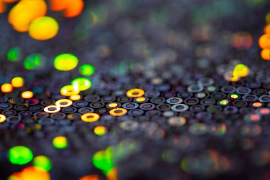 Arkaplan İçin Parlak Holografik Canlı ve Renkli Disko Çemberleri