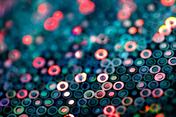 Arkaplan İçin Parlak Holografik Canlı ve Renkli Disko Çemberleri