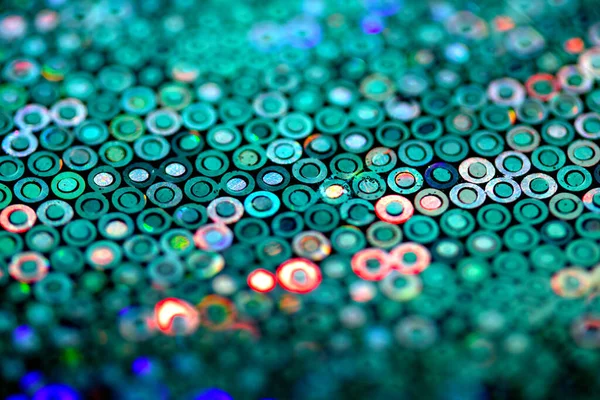 Arkaplan İçin Parlak Holografik Canlı ve Renkli Disko Çemberleri