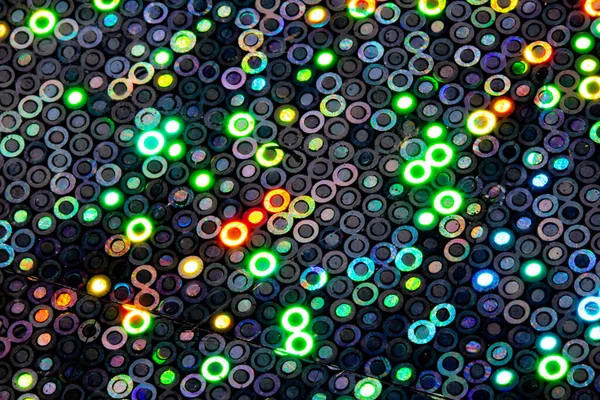 Arkaplan İçin Parlak Holografik Canlı ve Renkli Disko Çemberleri