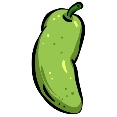 Hot Chilli Pepper Cartoon Illustration Vector