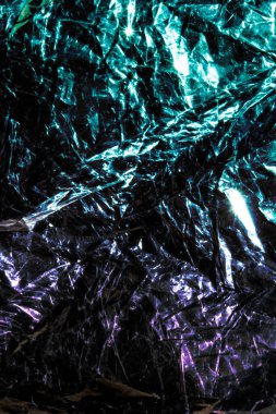 Shiny Metallic Blue and Purple Geometric Foil Background